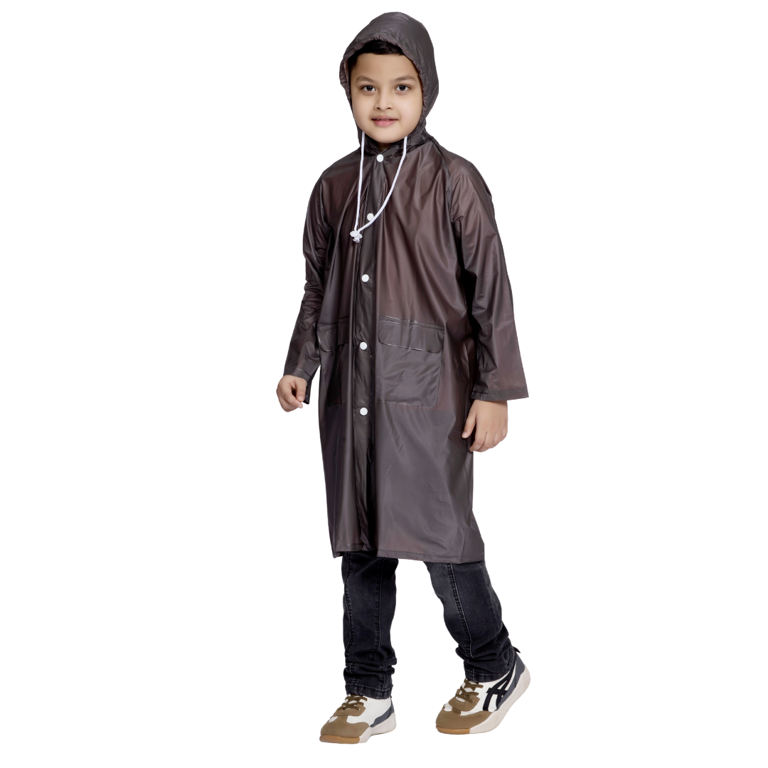 21K ECONOMY Plain PVC Kids Raincoat - Image 14