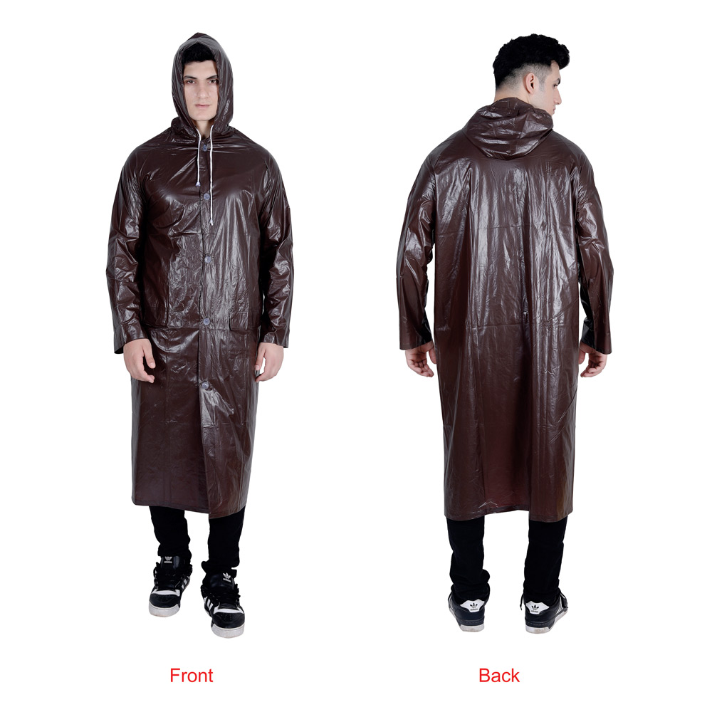 21M ECONOMY Plain PVC Mens Raincoat - Image 36