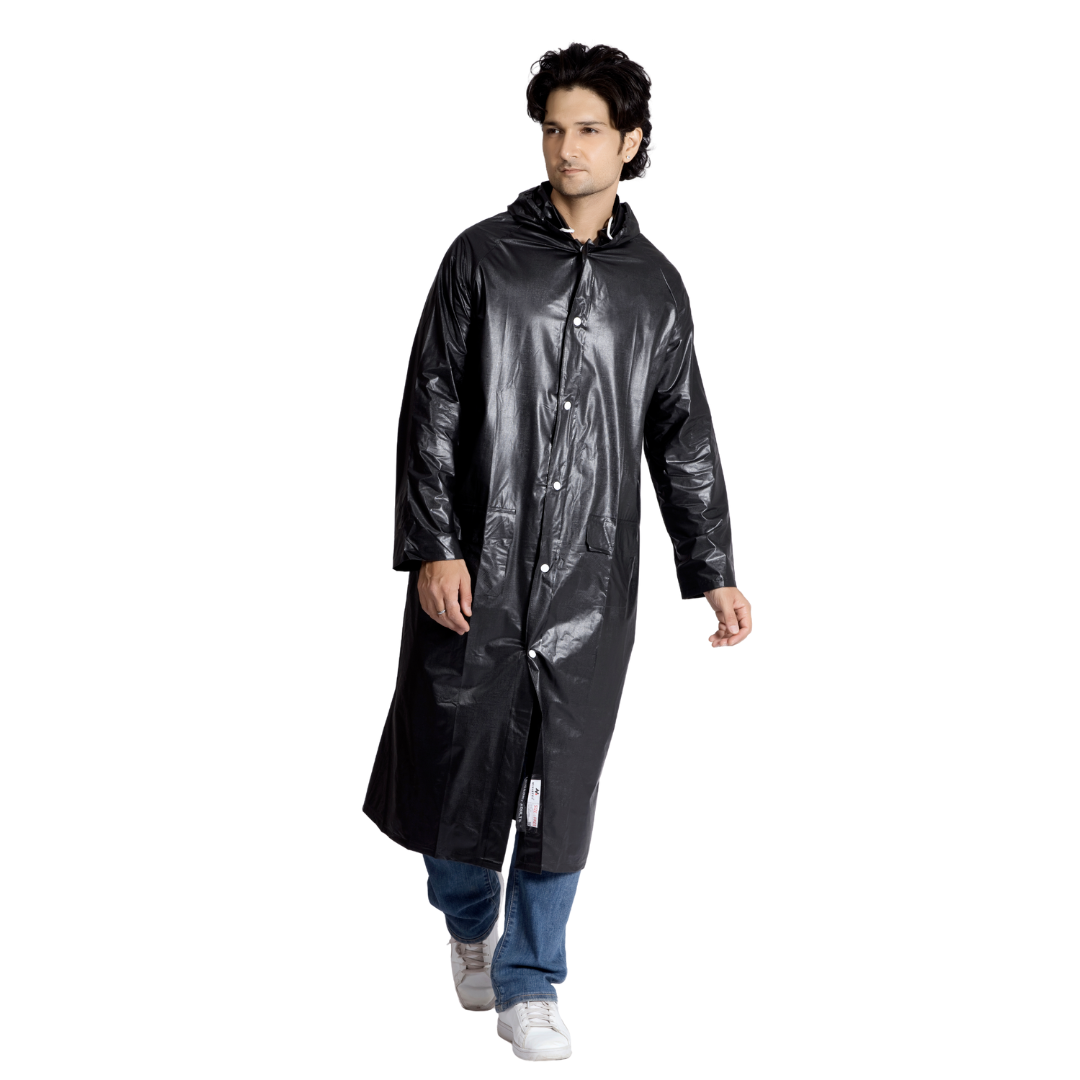 21M ECONOMY Plain PVC Mens Raincoat - Image 35