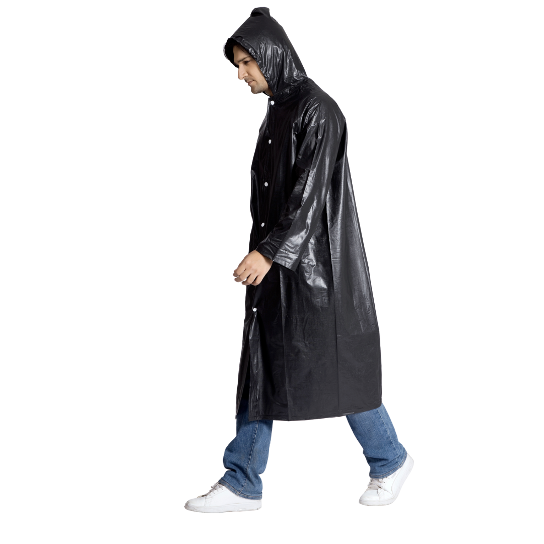21M ECONOMY Plain PVC Mens Raincoat - Image 32