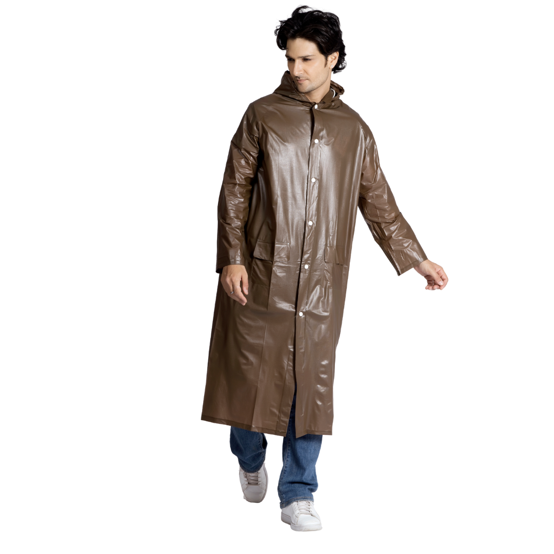 21M ECONOMY Plain PVC Mens Raincoat - Image 28