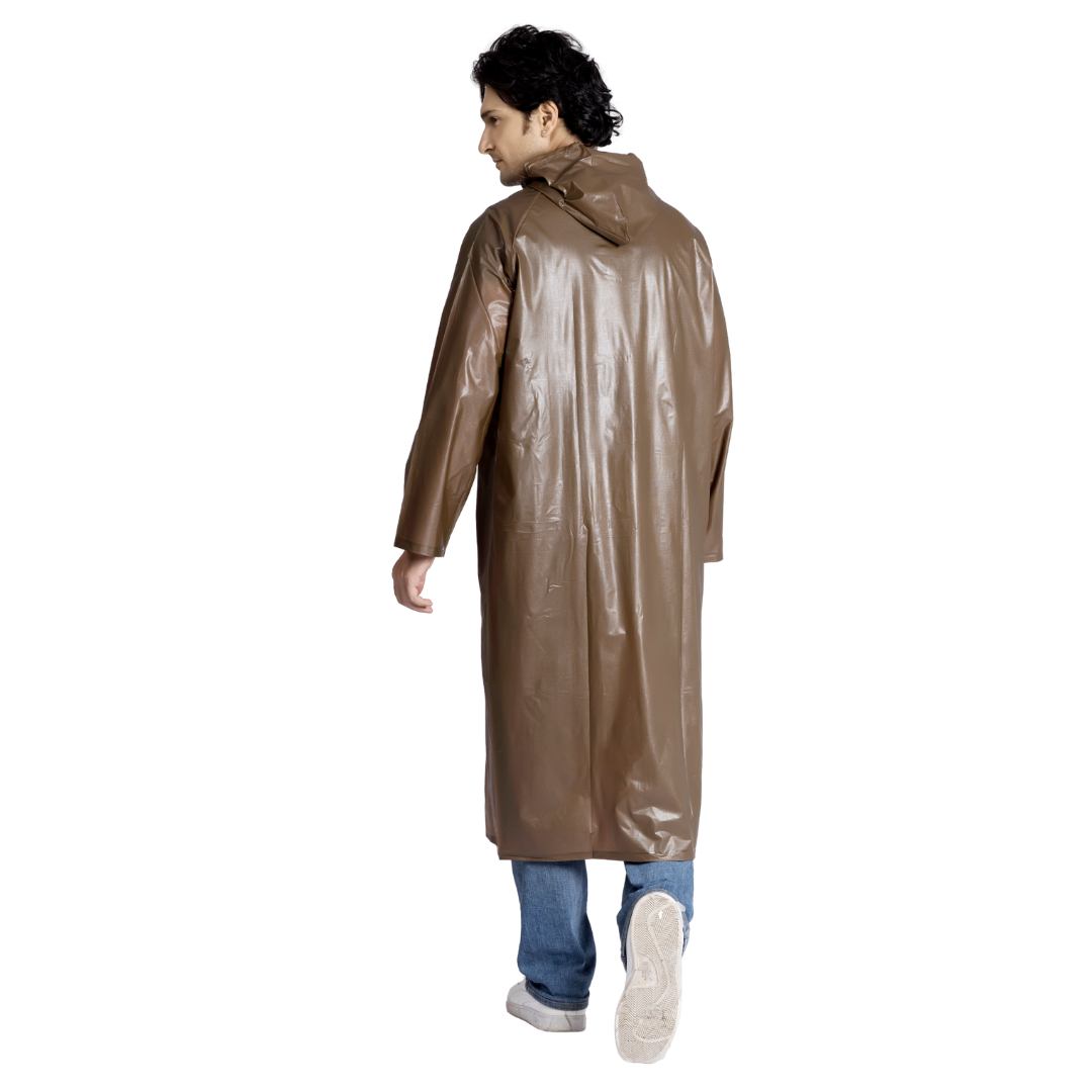 21M ECONOMY Plain PVC Mens Raincoat - Image 27