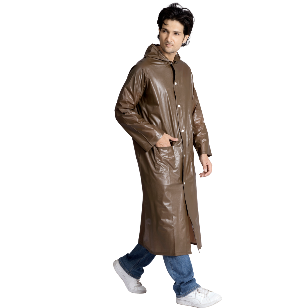 21M ECONOMY Plain PVC Mens Raincoat - Image 26