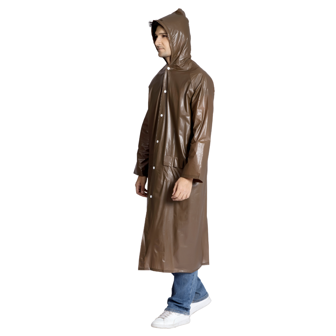 21M ECONOMY Plain PVC Mens Raincoat - Image 25