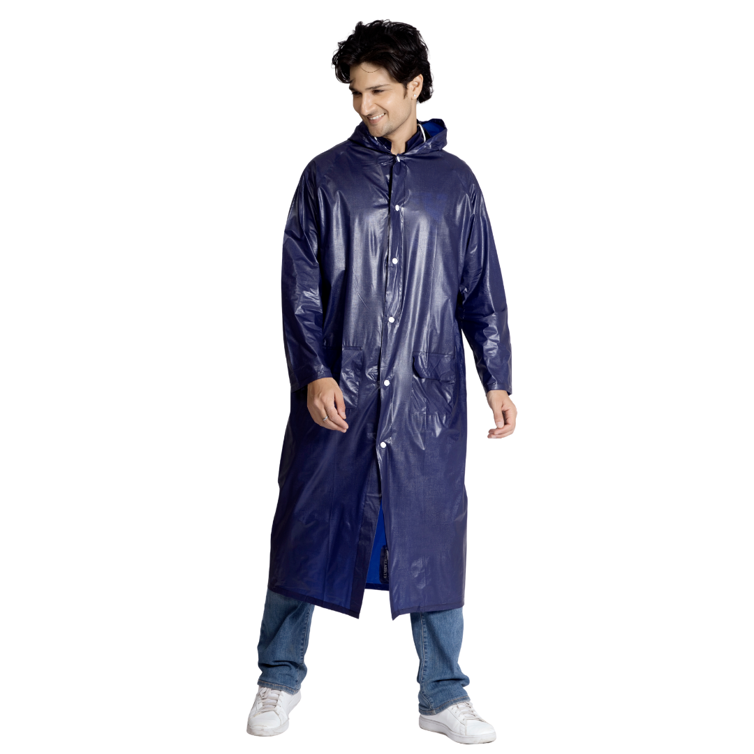 21M ECONOMY Plain PVC Mens Raincoat - Image 21