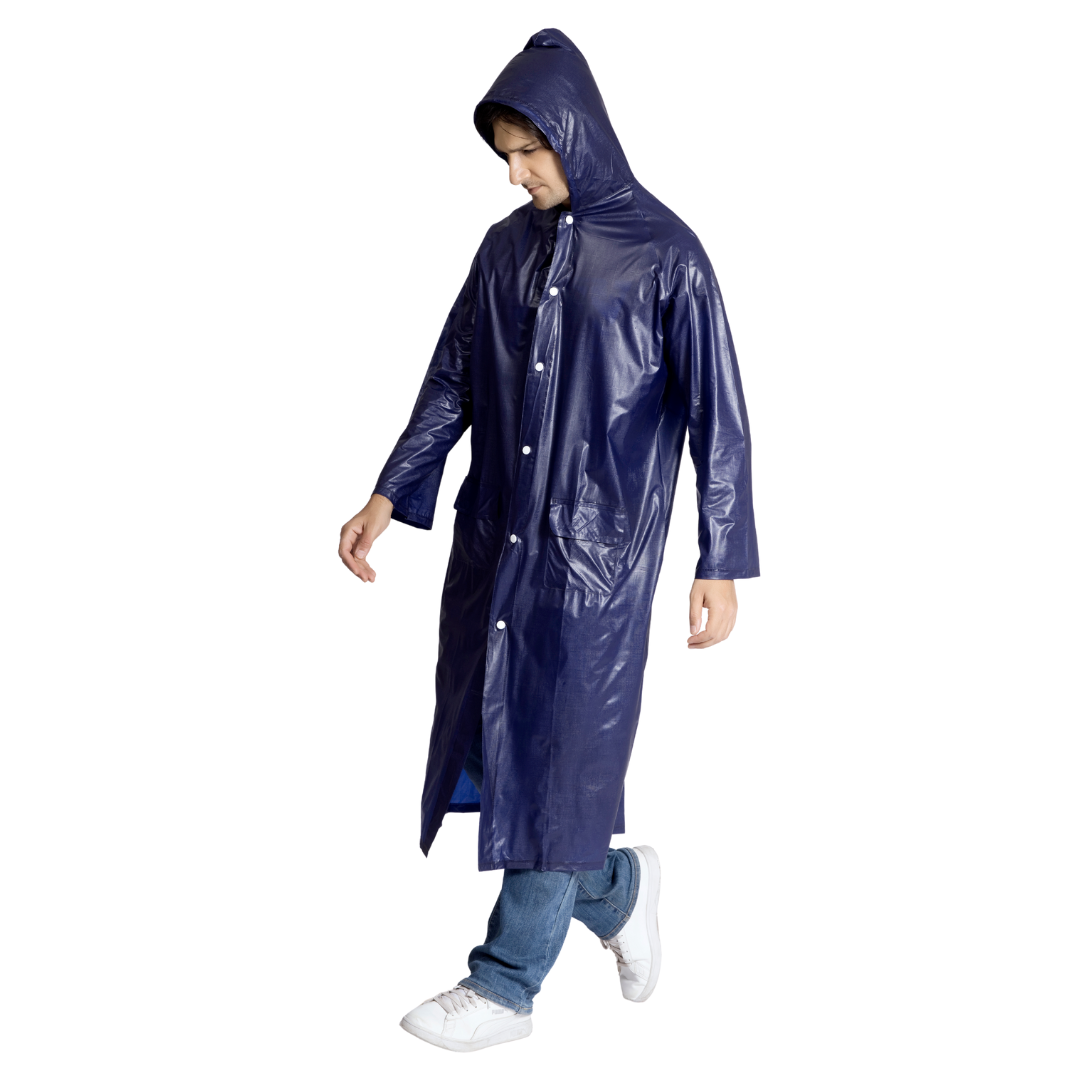 21M ECONOMY Plain PVC Mens Raincoat - Image 18