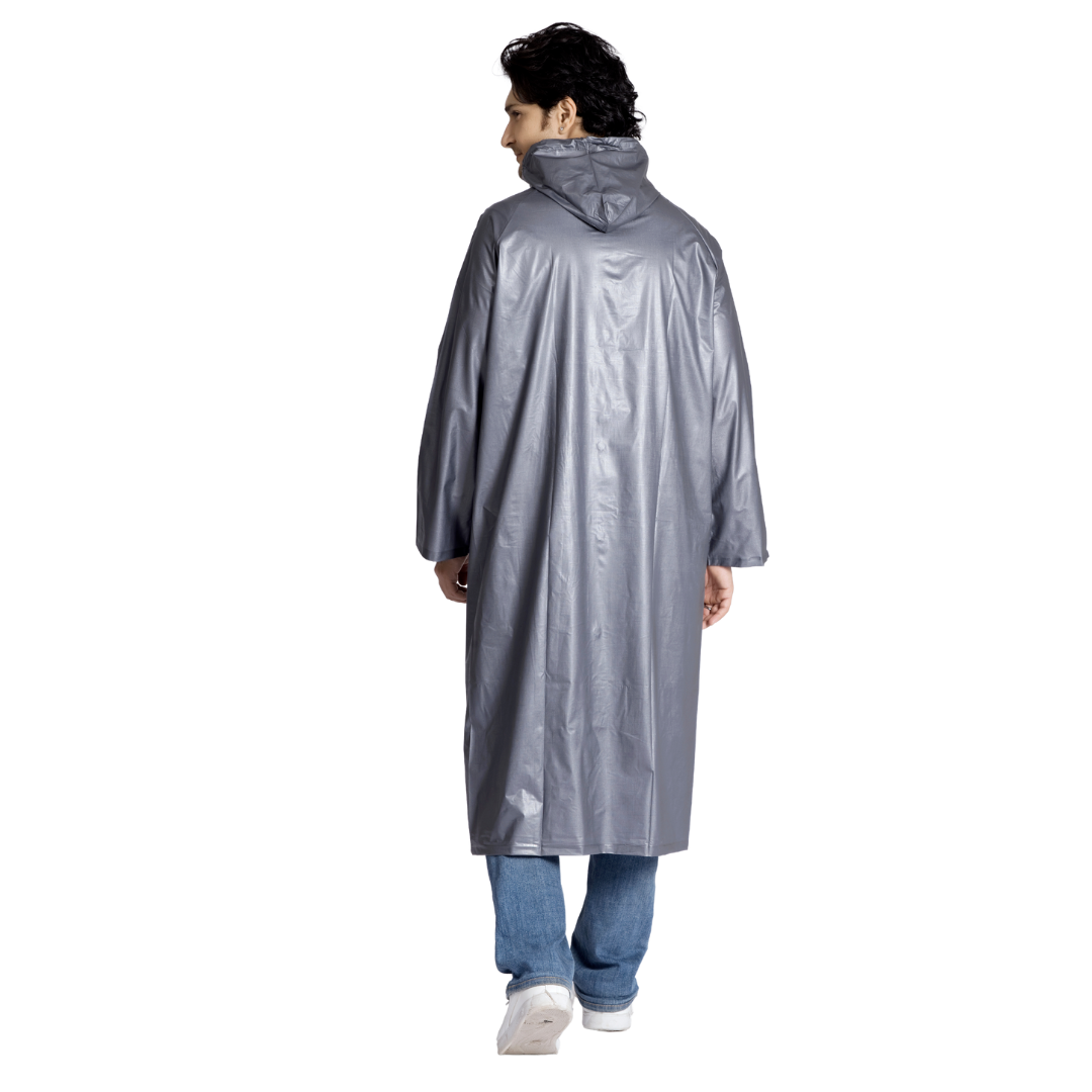 21M ECONOMY Plain PVC Mens Raincoat - Image 13
