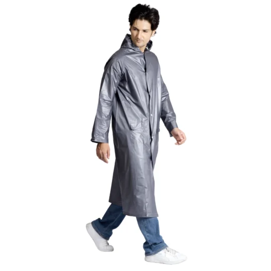 21M ECONOMY Plain PVC Mens Raincoat
