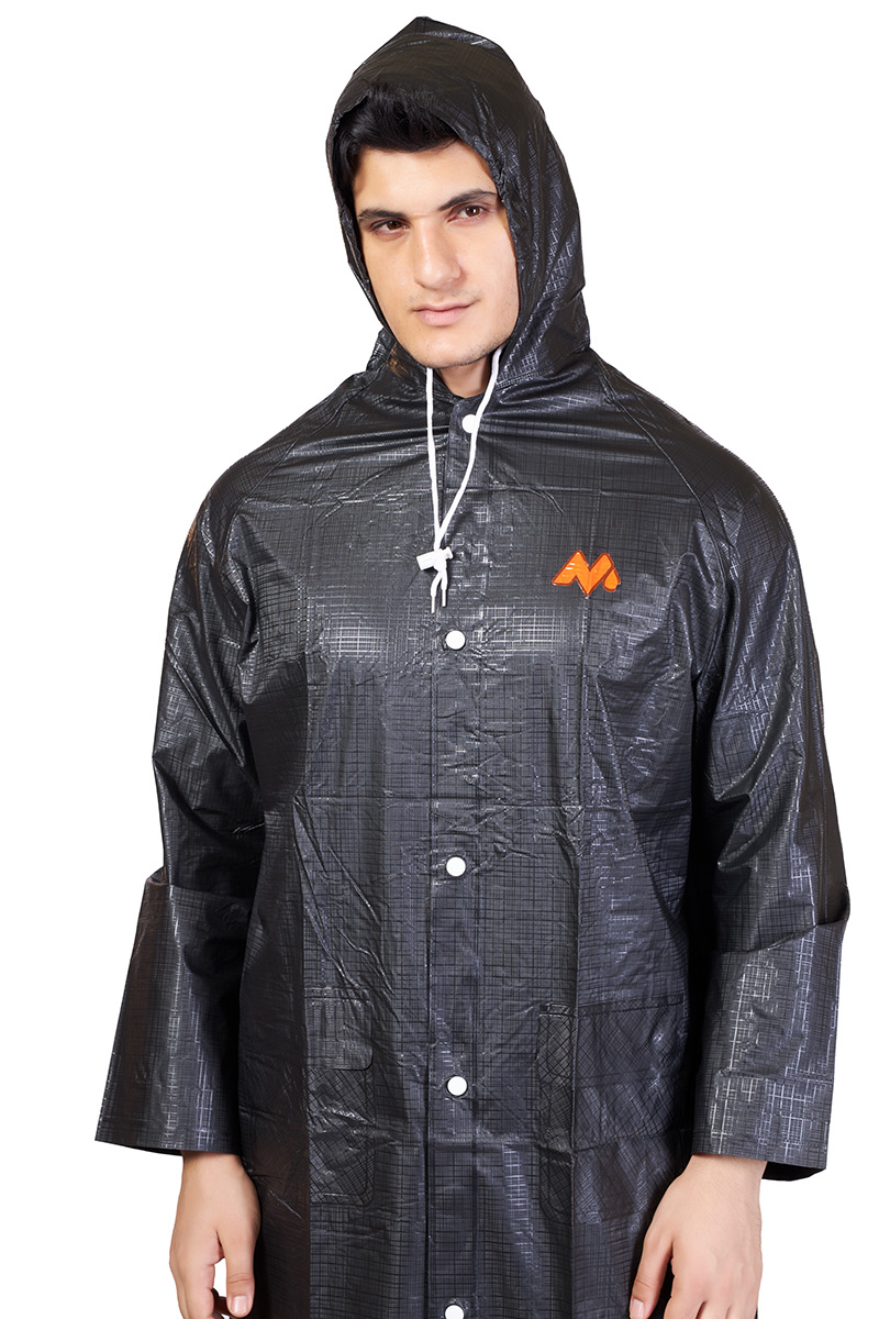 21M ECONOMY Plain PVC Mens Raincoat - Image 6