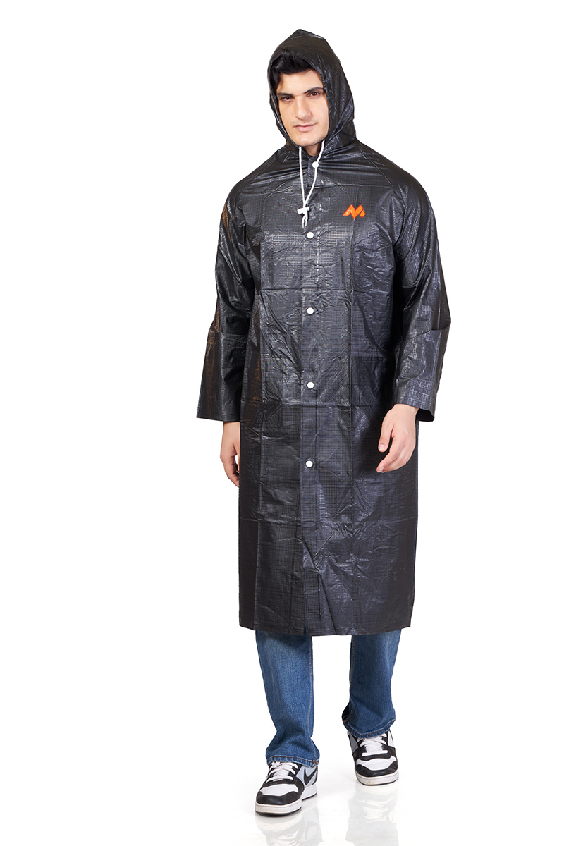 21M ECONOMY Plain PVC Mens Raincoat - Image 5