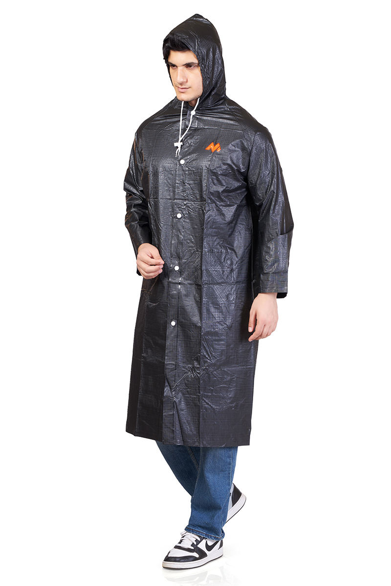 21M ECONOMY Plain PVC Mens Raincoat - Image 4