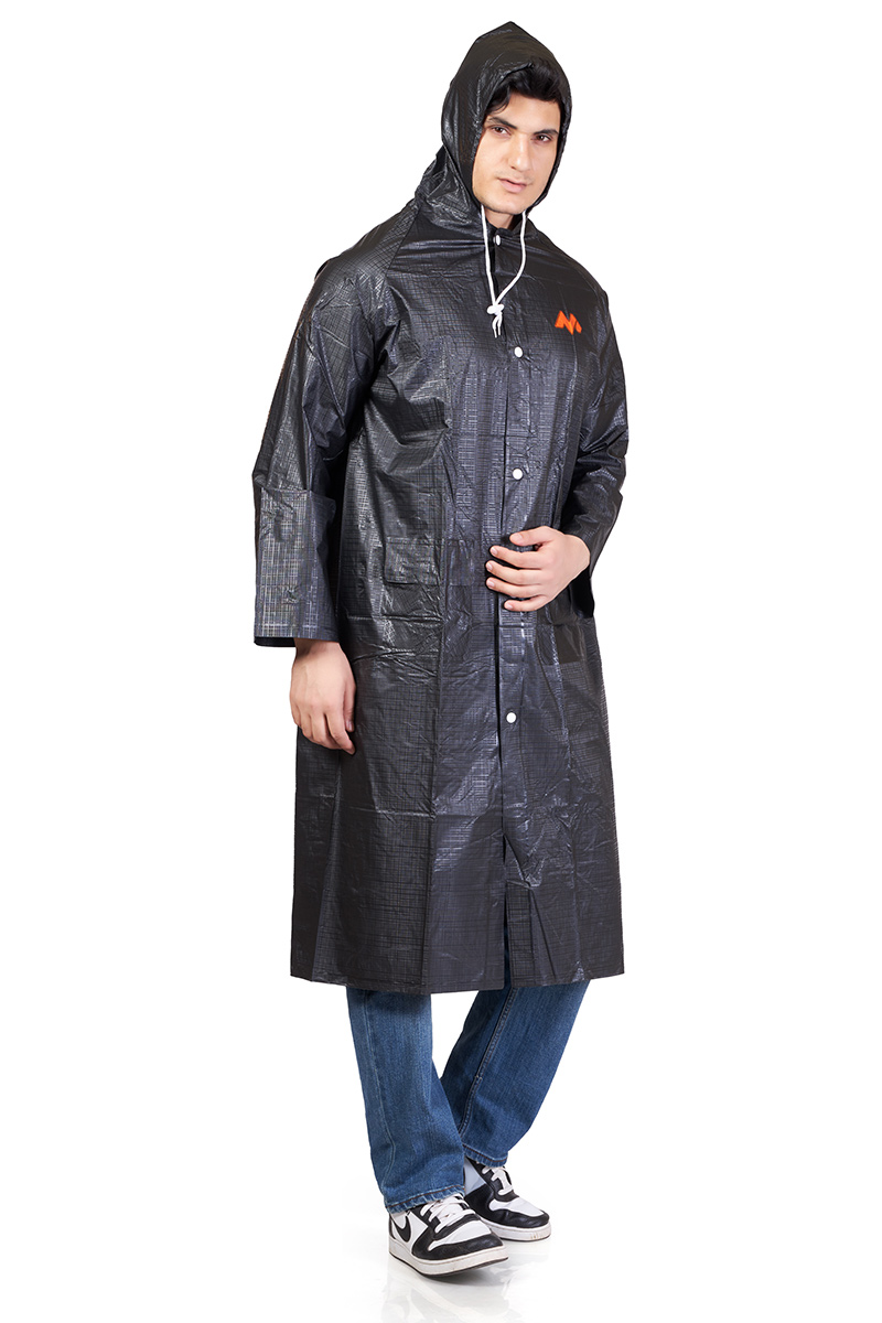 21M ECONOMY Plain PVC Mens Raincoat - Image 2