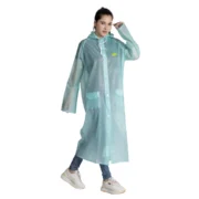 22W ECONOMY Trans PVC Womens Raincoat