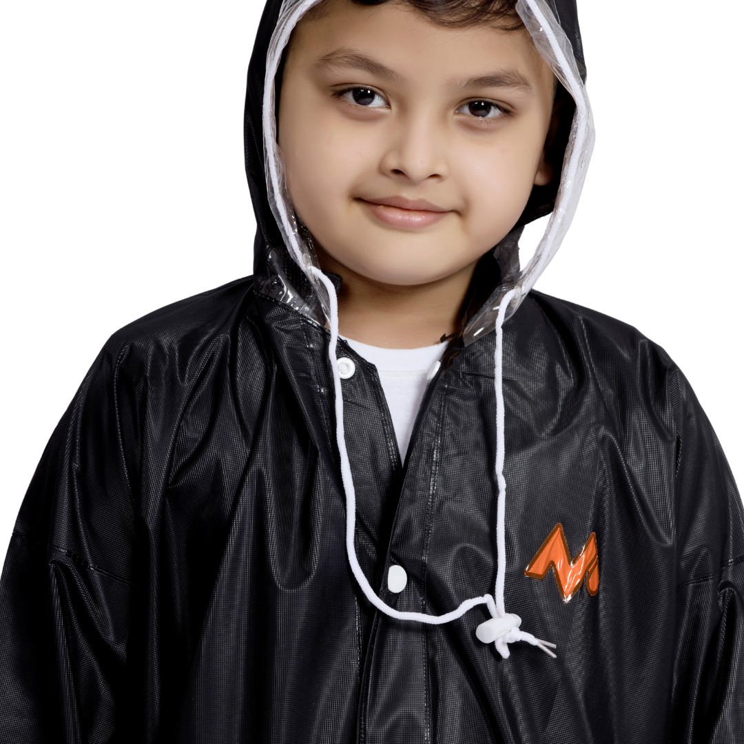 2K CRYSTAL Plain PVC ( Pleat ) Kids Raincoat - Image 27