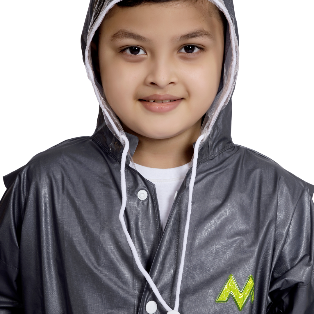 2K CRYSTAL Plain PVC ( Pleat ) Kids Raincoat - Image 25