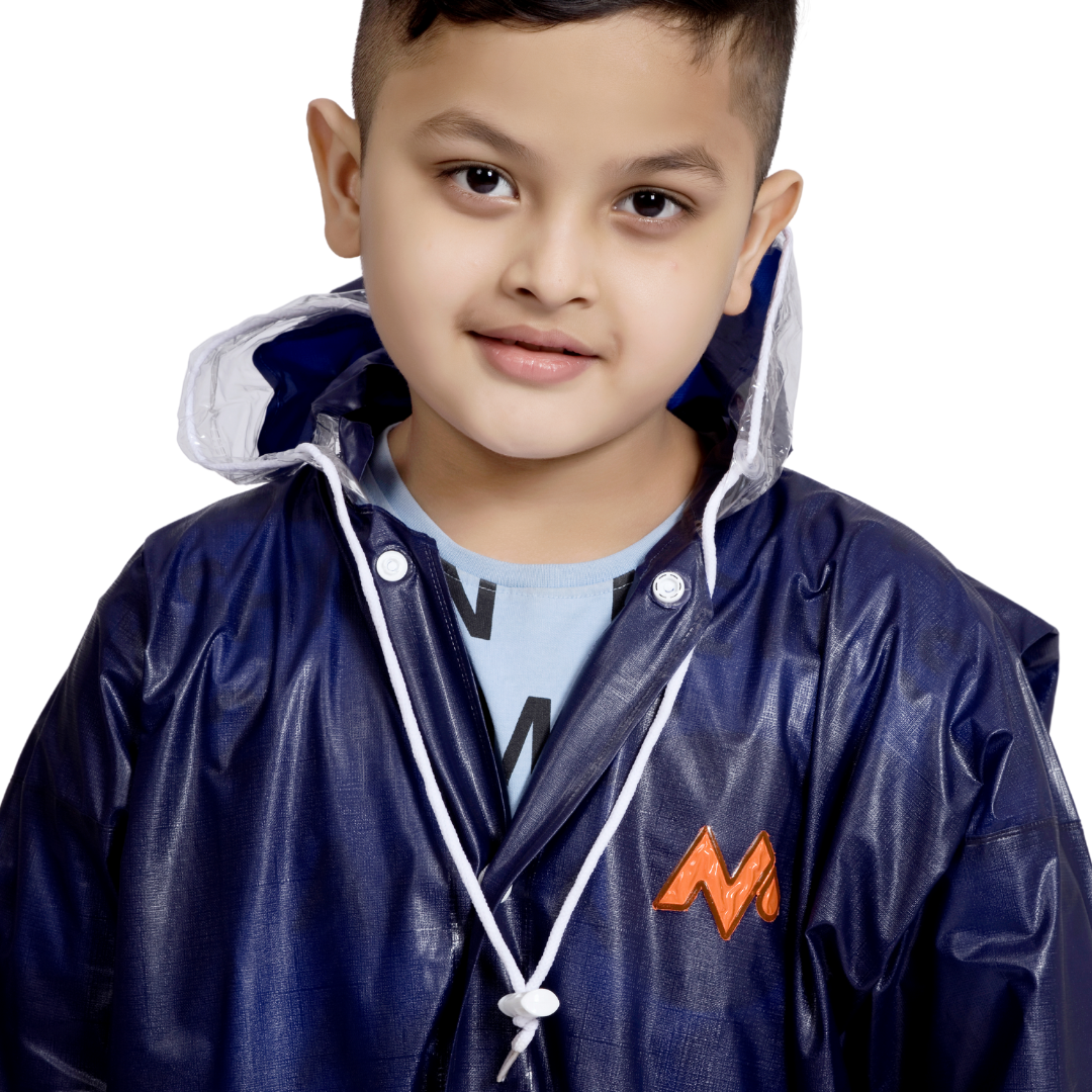 2K CRYSTAL Plain PVC ( Pleat ) Kids Raincoat - Image 20