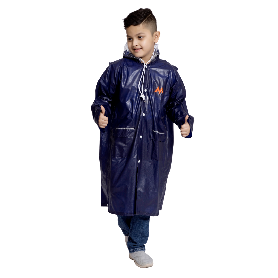 2K CRYSTAL Plain PVC ( Pleat ) Kids Raincoat - Image 17