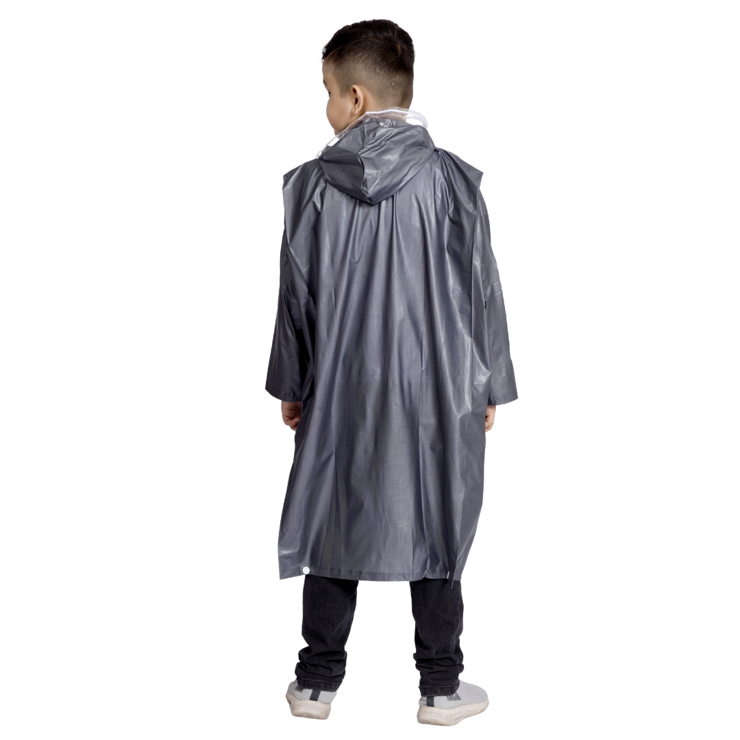 2K CRYSTAL Plain PVC ( Pleat ) Kids Raincoat - Image 7