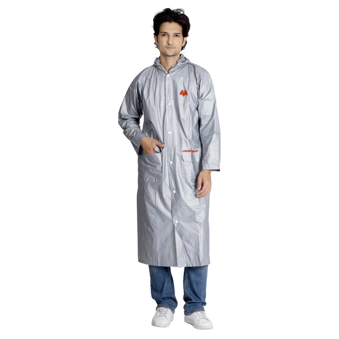 2M CRYSTAL Plain PVC Mens Raincoat - Image 34