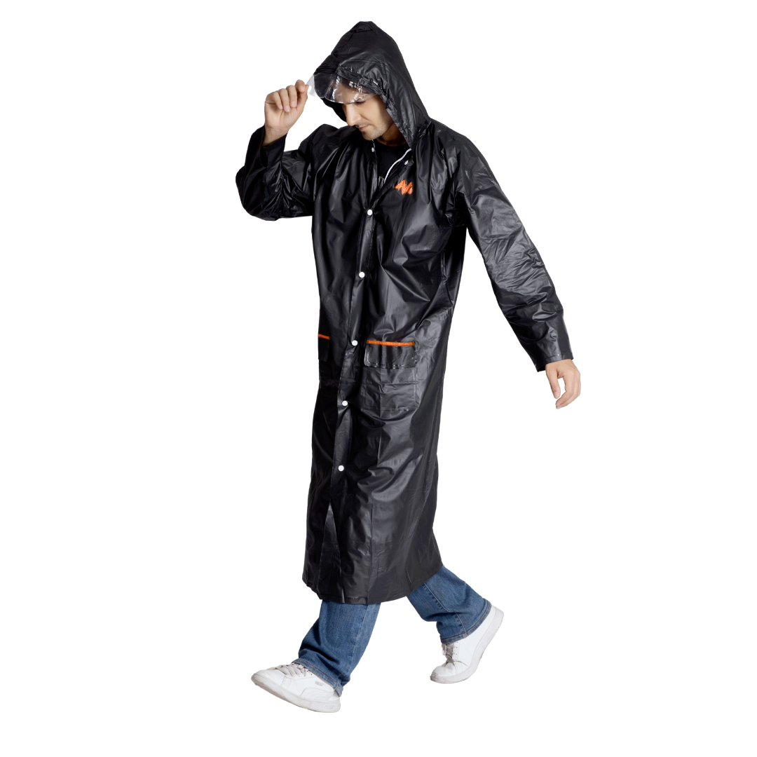 2M CRYSTAL Plain PVC Mens Raincoat - Image 19