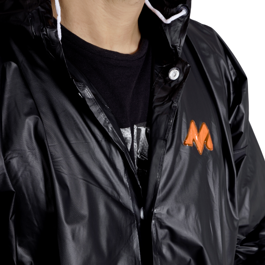 2M CRYSTAL Plain PVC Mens Raincoat - Image 16