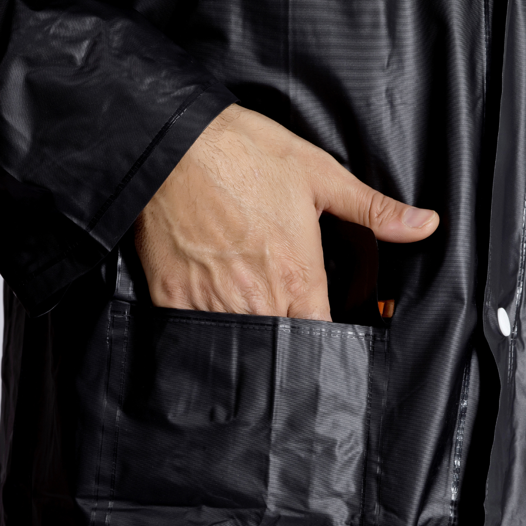 2M CRYSTAL Plain PVC Mens Raincoat - Image 15
