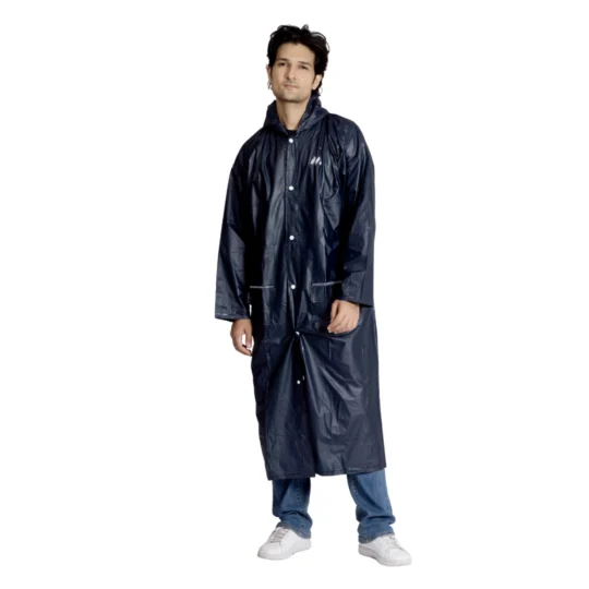 2M CRYSTAL Plain PVC Mens Raincoat