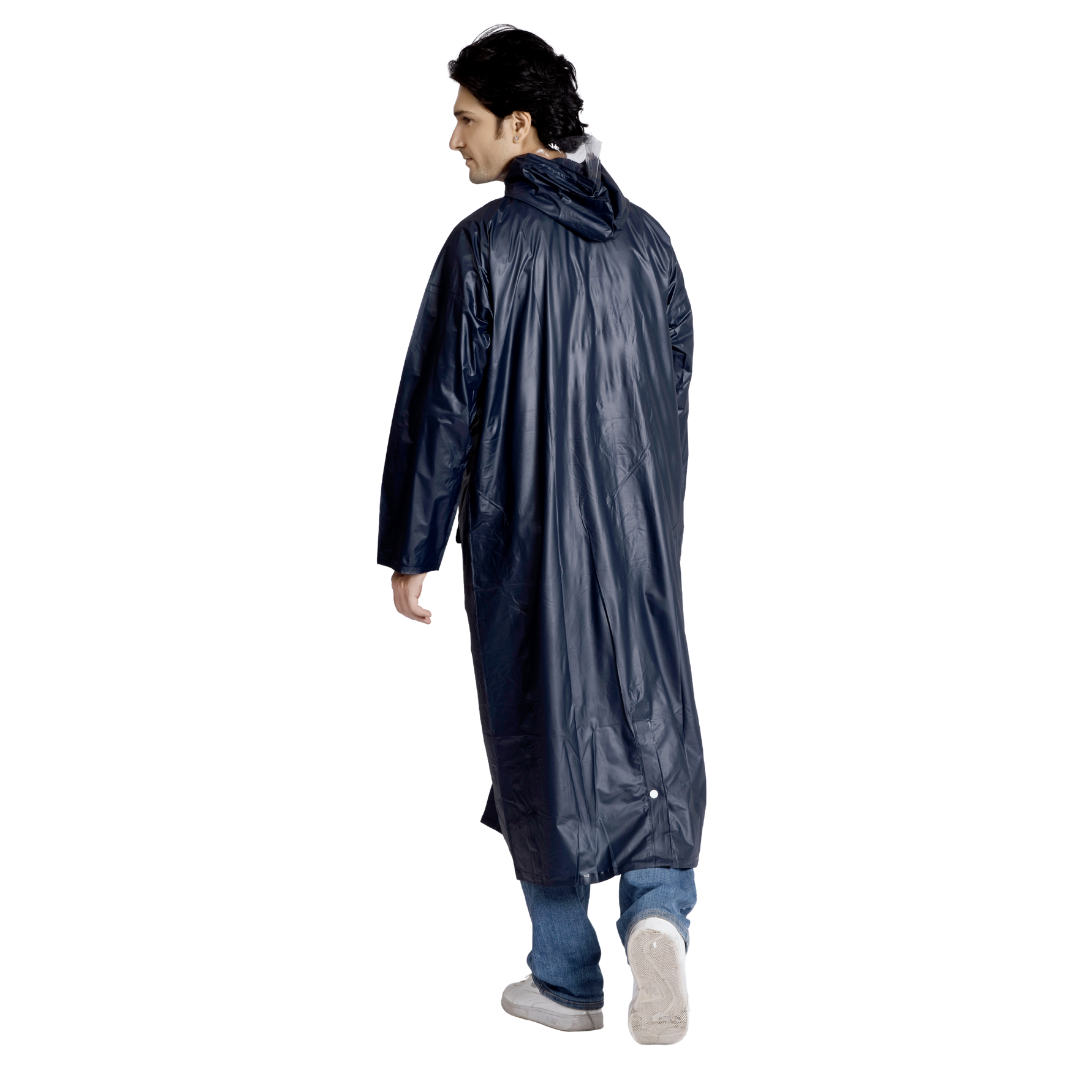 2M CRYSTAL Plain PVC Mens Raincoat - Image 12