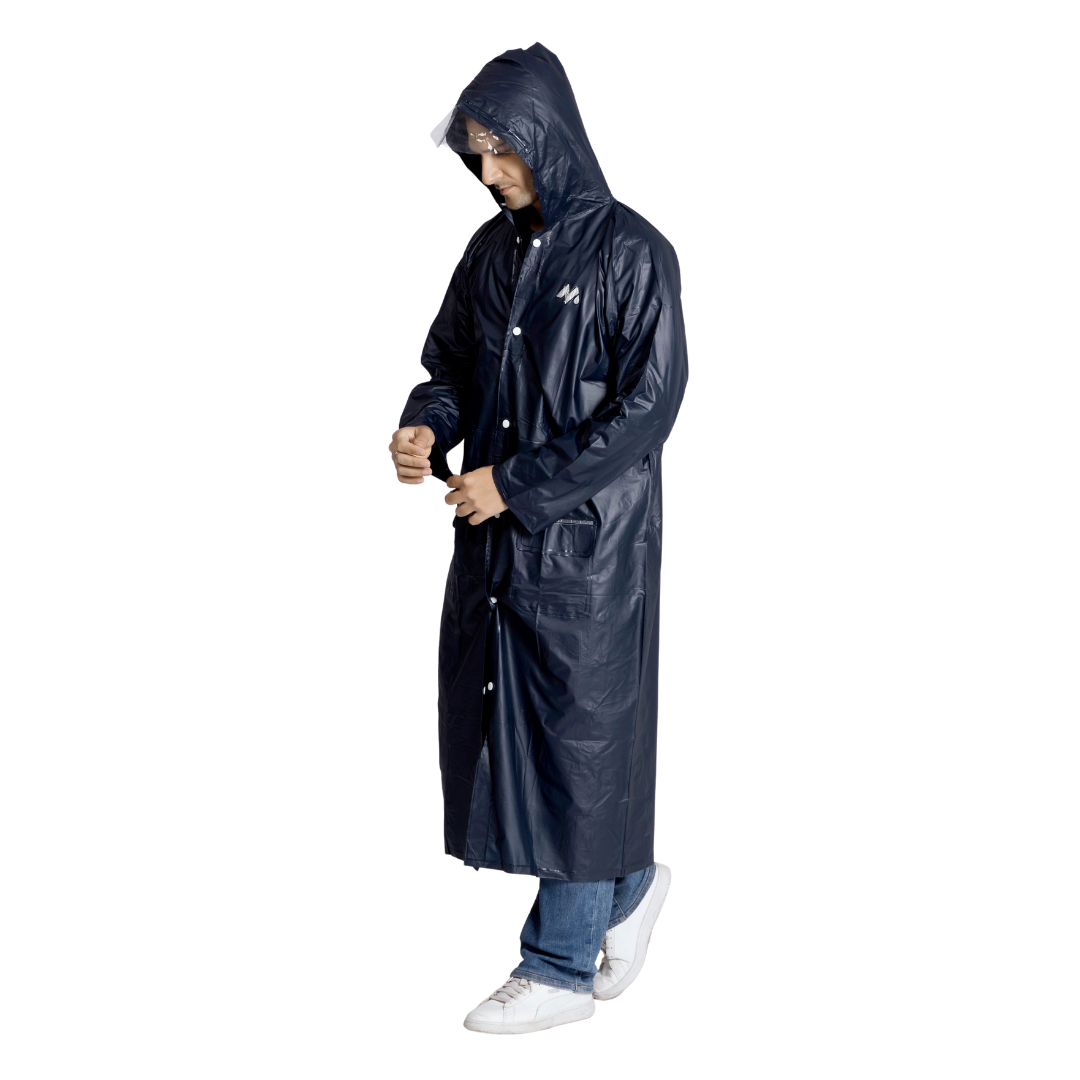 2M CRYSTAL Plain PVC Mens Raincoat - Image 11