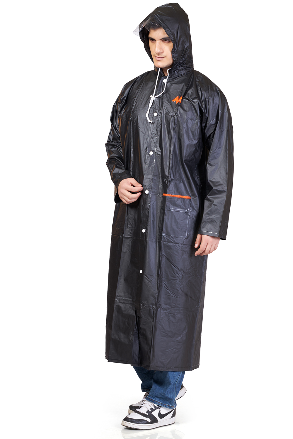 2M CRYSTAL Plain PVC Mens Raincoat - Image 7