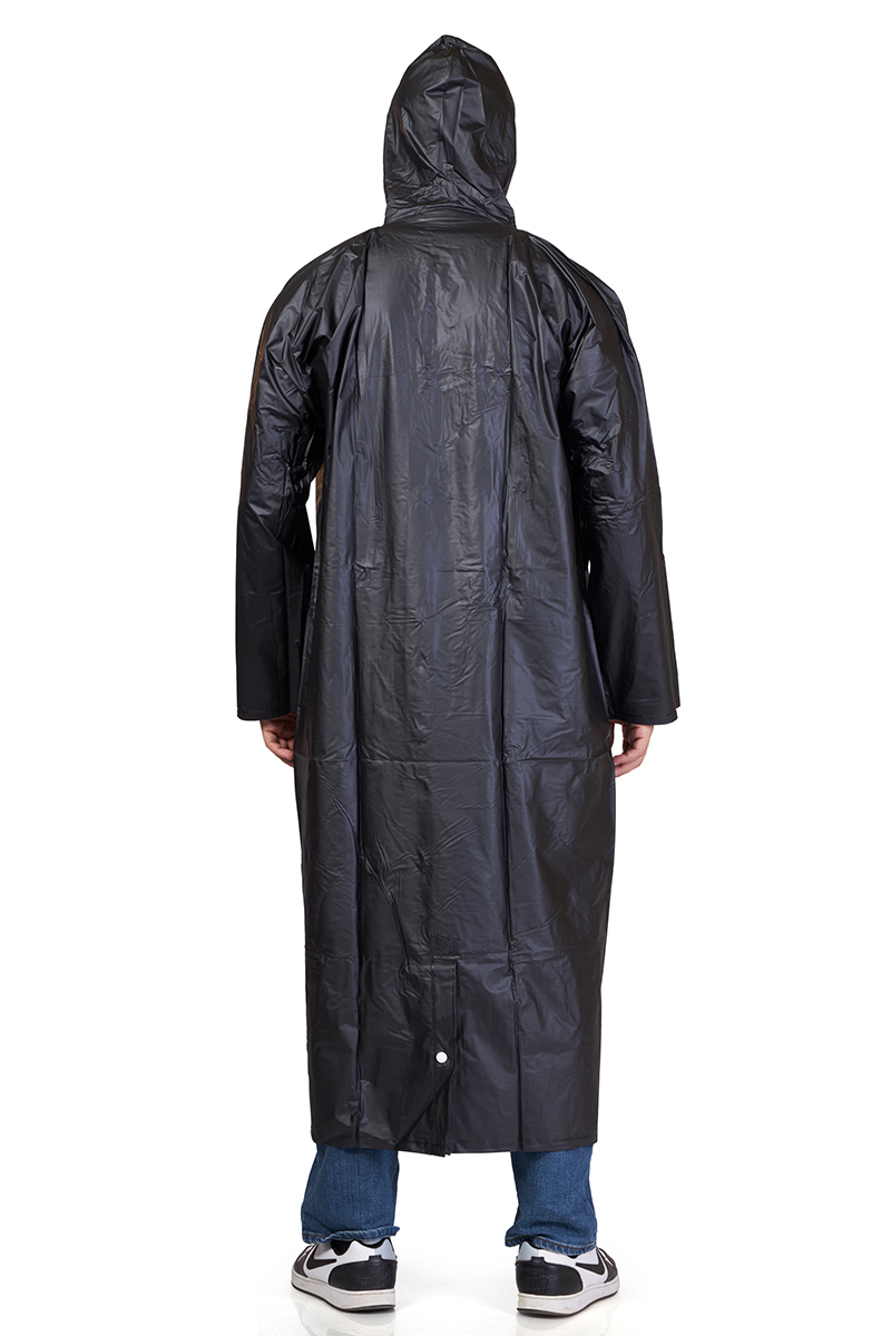 2M CRYSTAL Plain PVC Mens Raincoat - Image 6