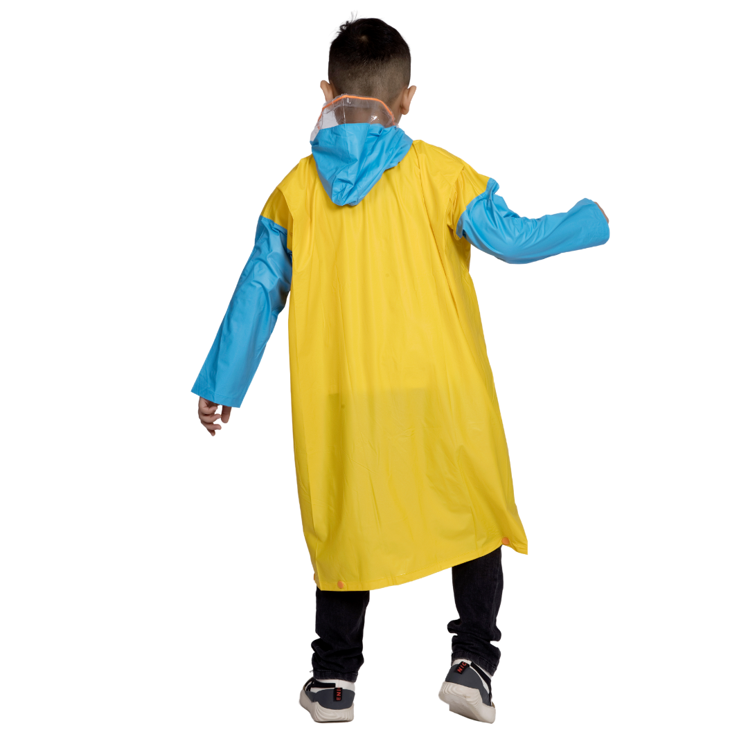 3K GALAXY Plain PVC ( Pleat ) Kids Raincoat - Image 47