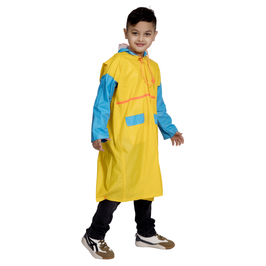 3K GALAXY Plain PVC ( Pleat ) Kids Raincoat - Image 46