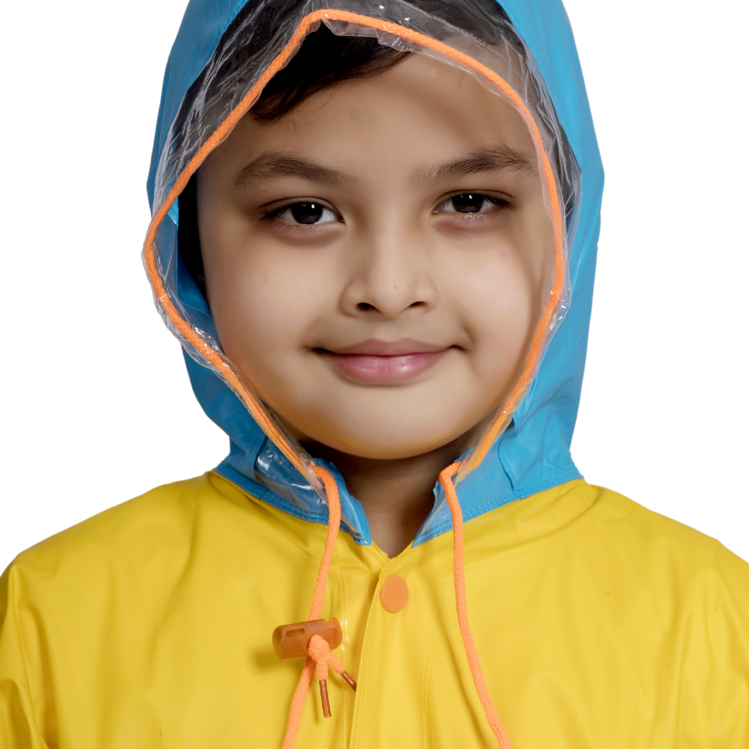 3K GALAXY Plain PVC ( Pleat ) Kids Raincoat - Image 44