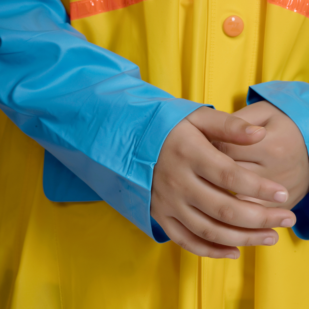 3K GALAXY Plain PVC ( Pleat ) Kids Raincoat - Image 42