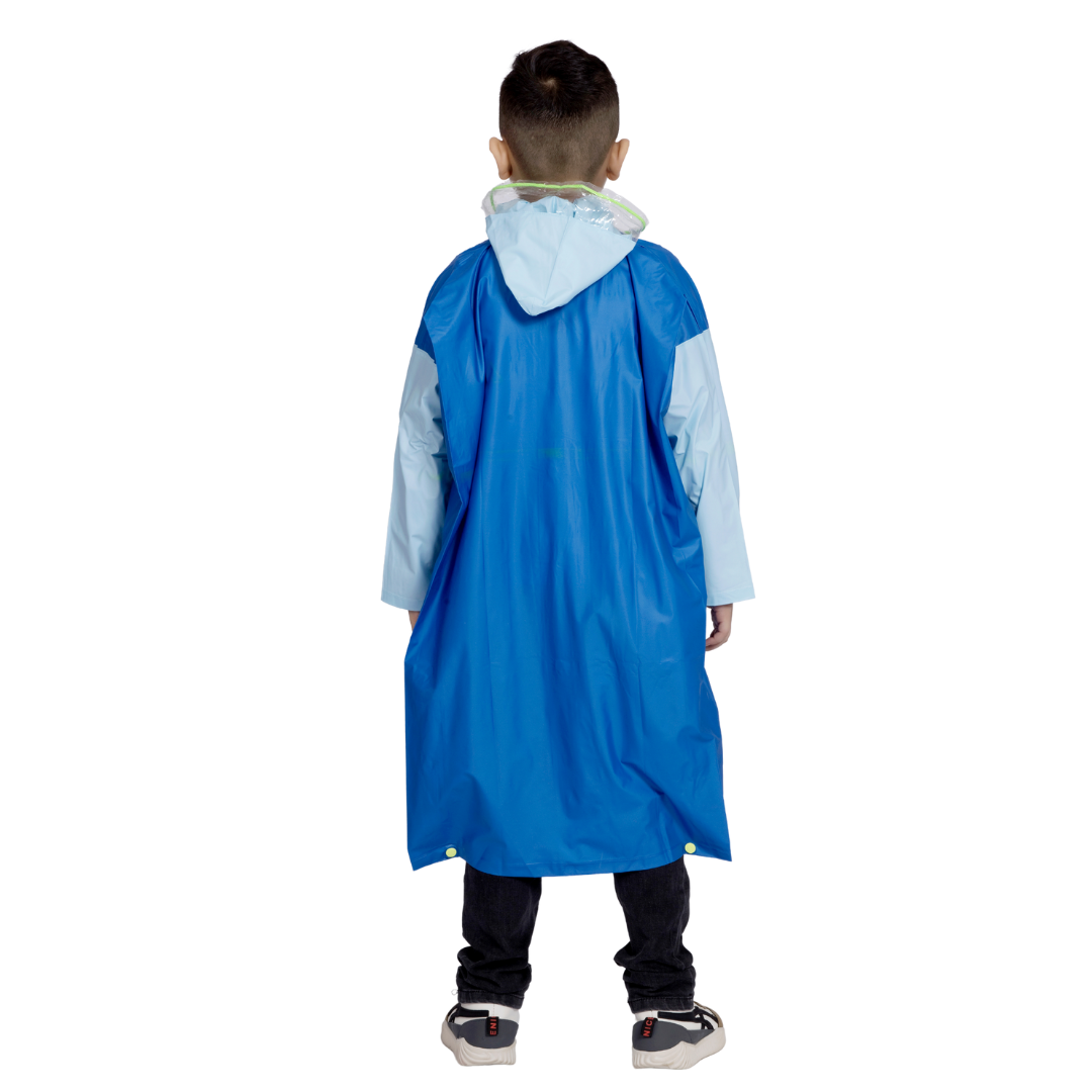 3K GALAXY Plain PVC ( Pleat ) Kids Raincoat - Image 40