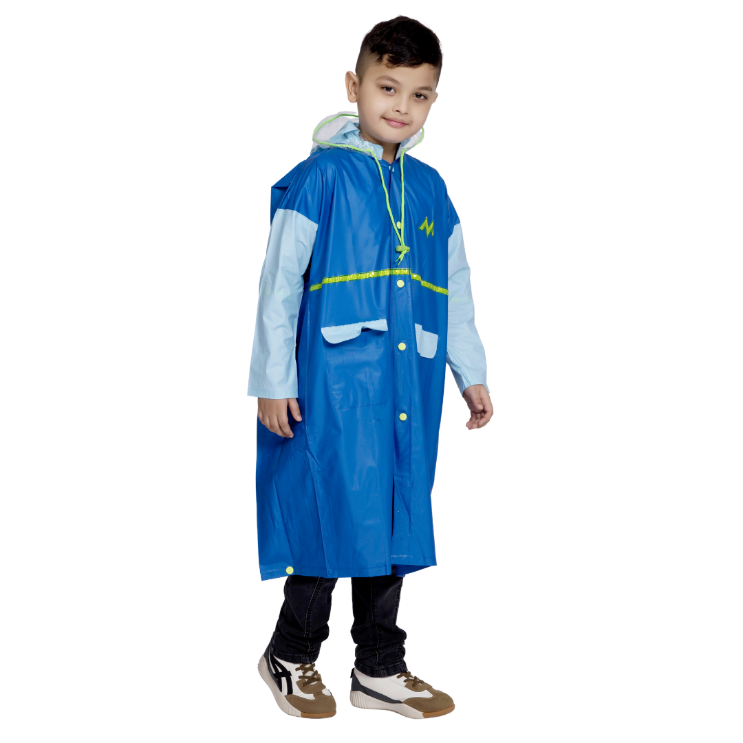 3K GALAXY Plain PVC ( Pleat ) Kids Raincoat - Image 39