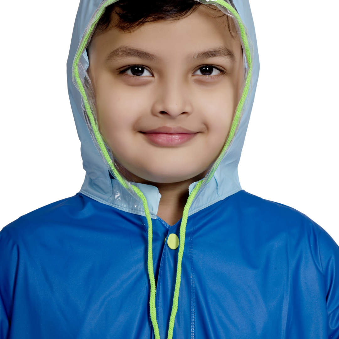 3K GALAXY Plain PVC ( Pleat ) Kids Raincoat - Image 37