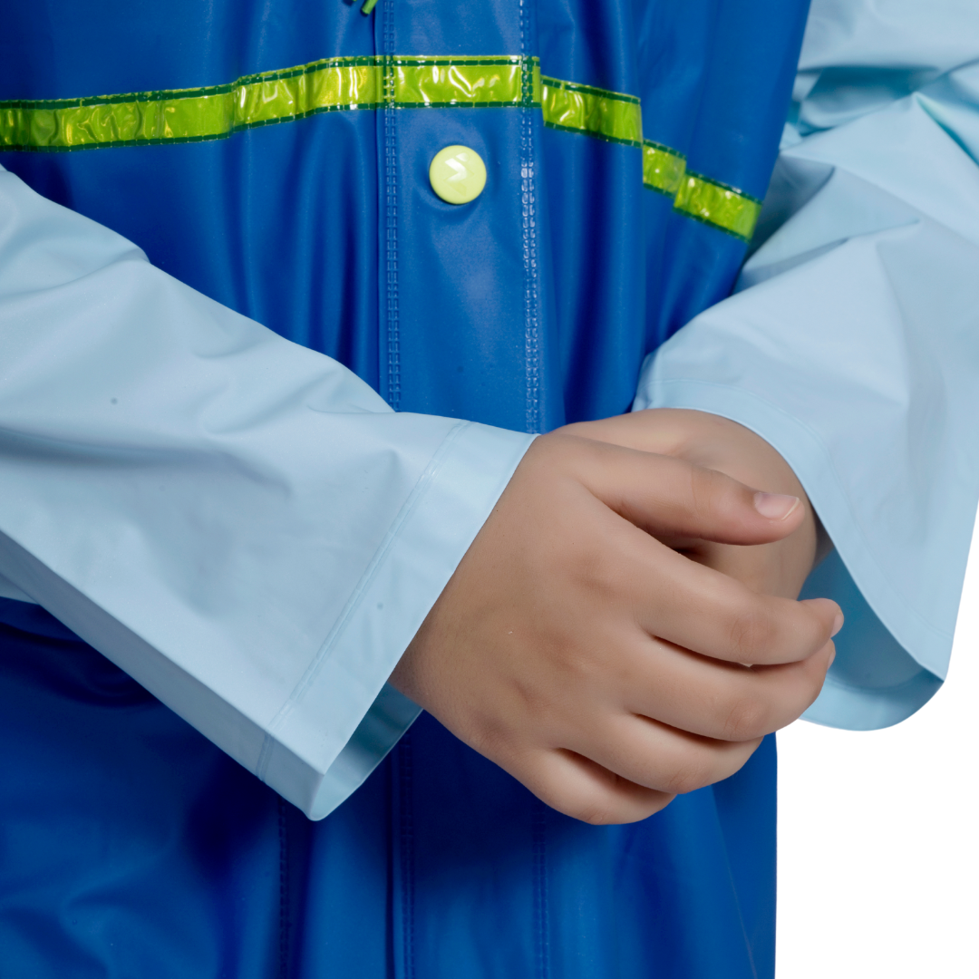 3K GALAXY Plain PVC ( Pleat ) Kids Raincoat - Image 35