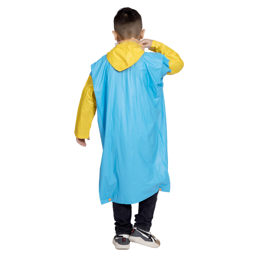 3K GALAXY Plain PVC ( Pleat ) Kids Raincoat - Image 33