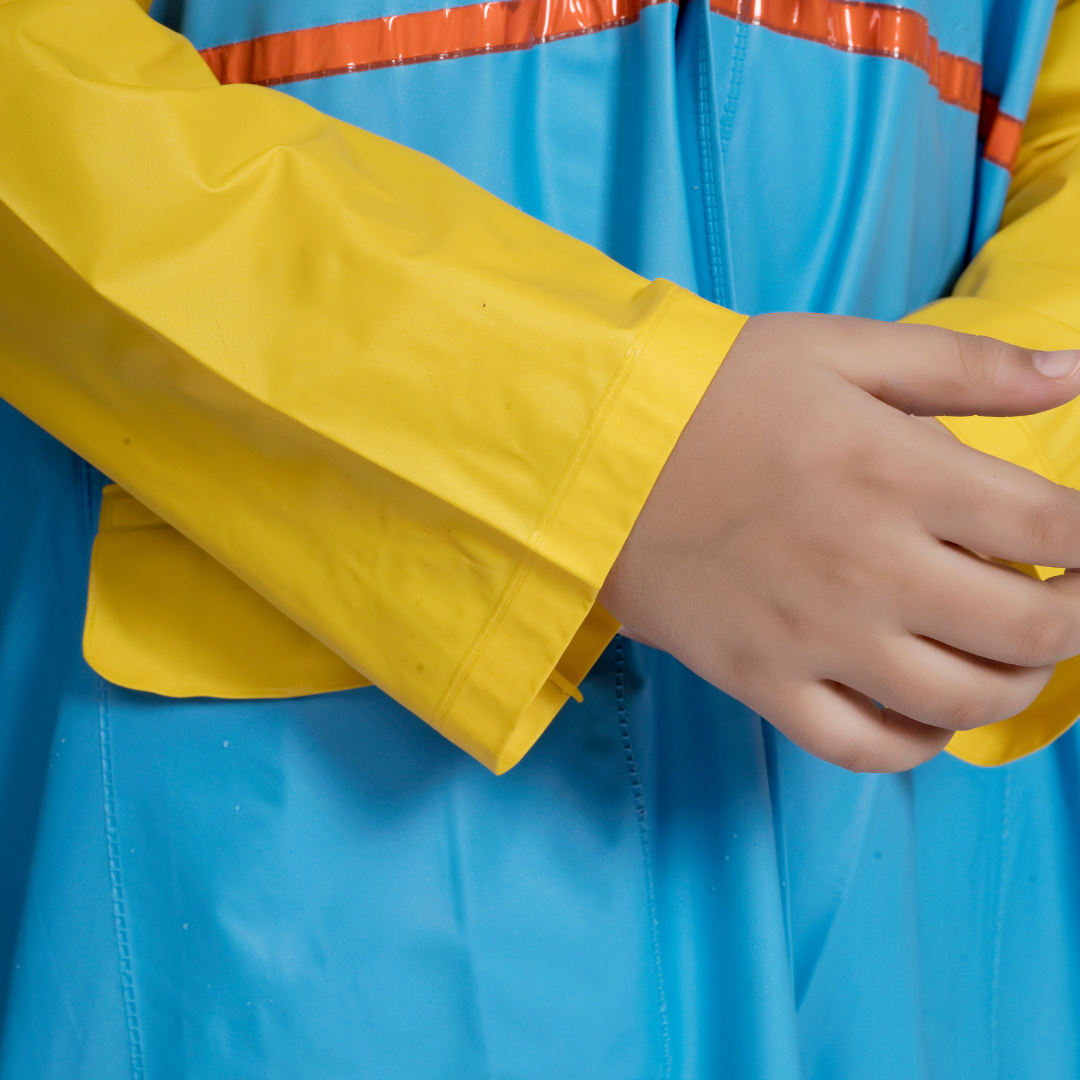 3K GALAXY Plain PVC ( Pleat ) Kids Raincoat - Image 27