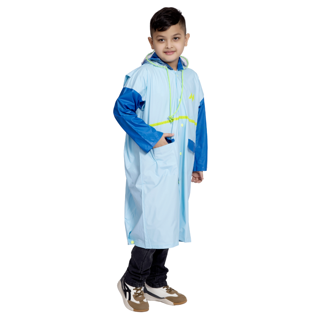 3K GALAXY Plain PVC ( Pleat ) Kids Raincoat - Image 26