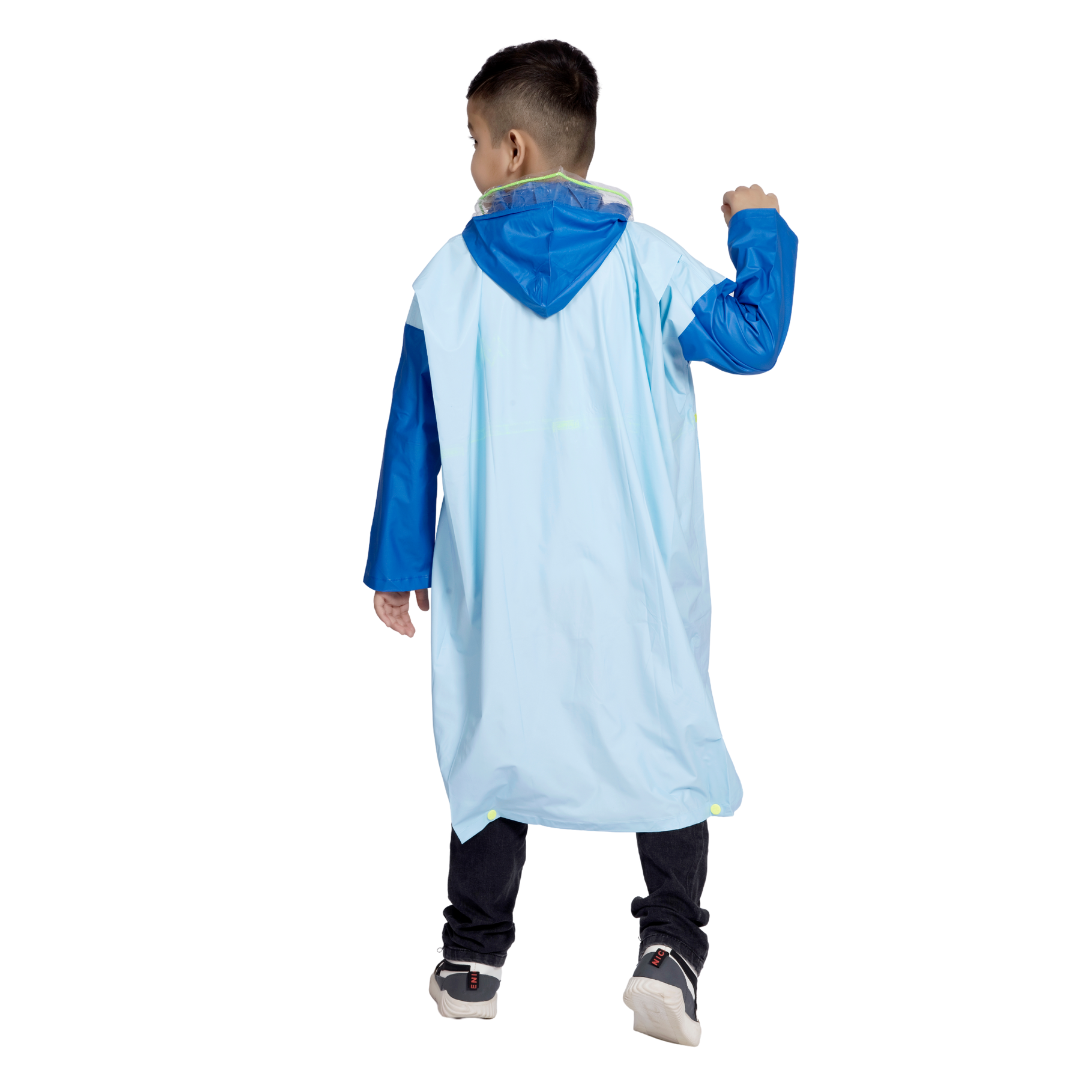 3K GALAXY Plain PVC ( Pleat ) Kids Raincoat - Image 24