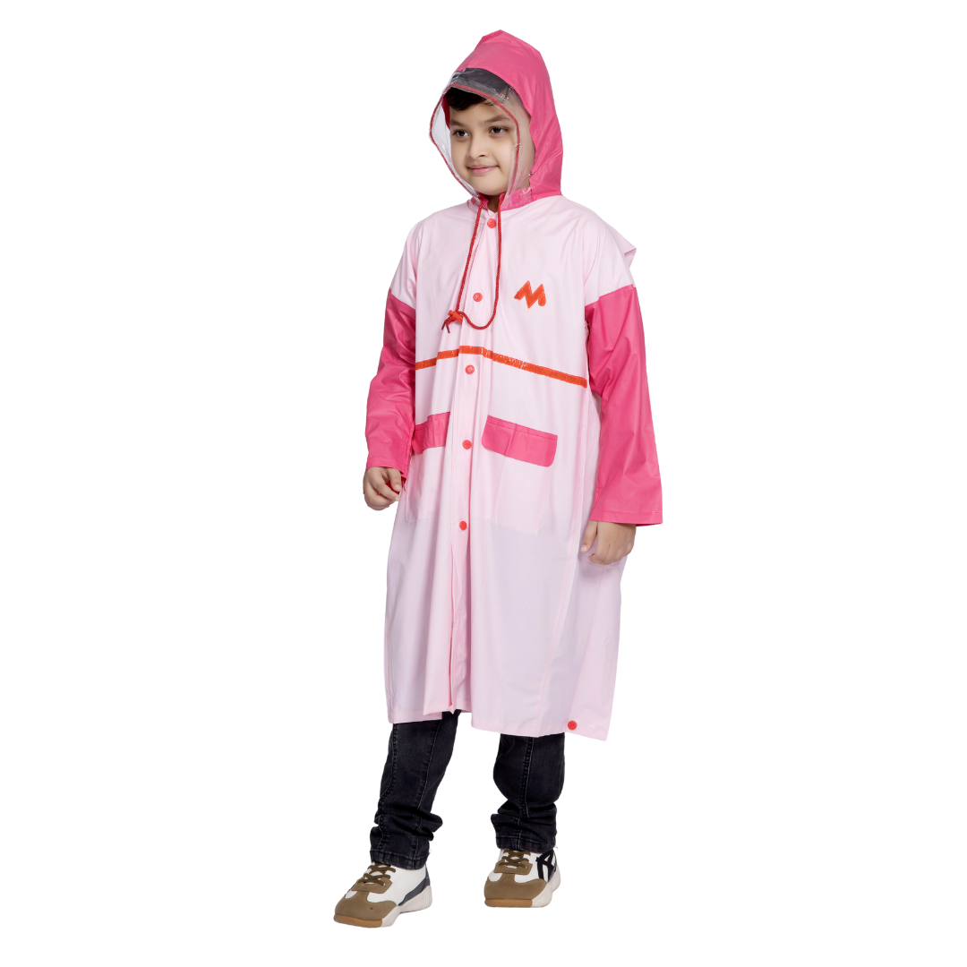 3K GALAXY Plain PVC ( Pleat ) Kids Raincoat - Image 19