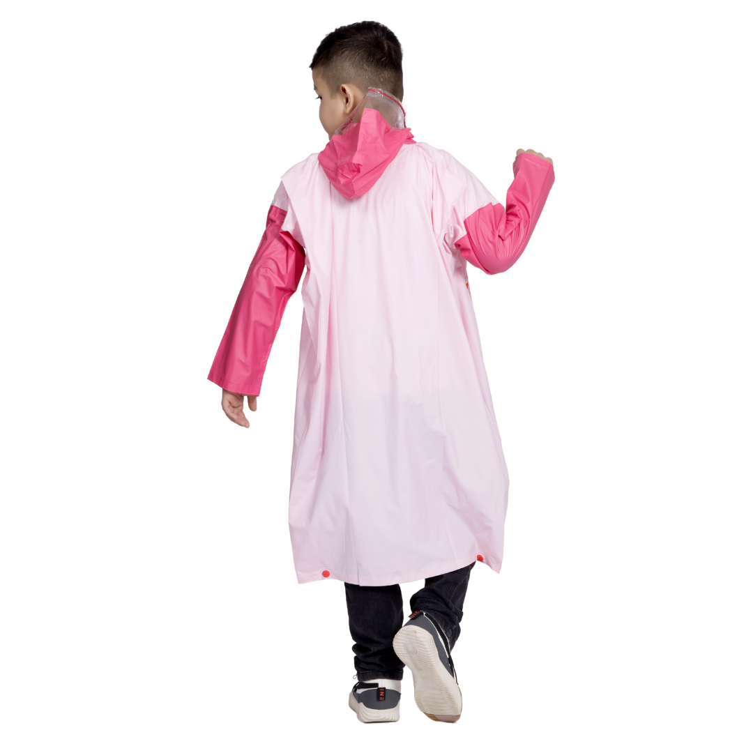 3K GALAXY Plain PVC ( Pleat ) Kids Raincoat - Image 18