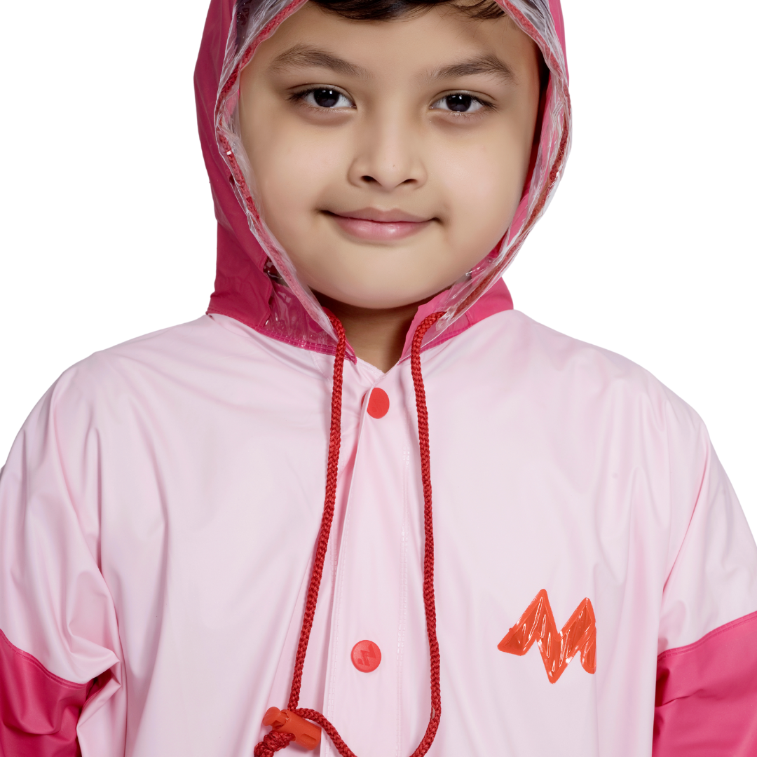 3K GALAXY Plain PVC ( Pleat ) Kids Raincoat - Image 15