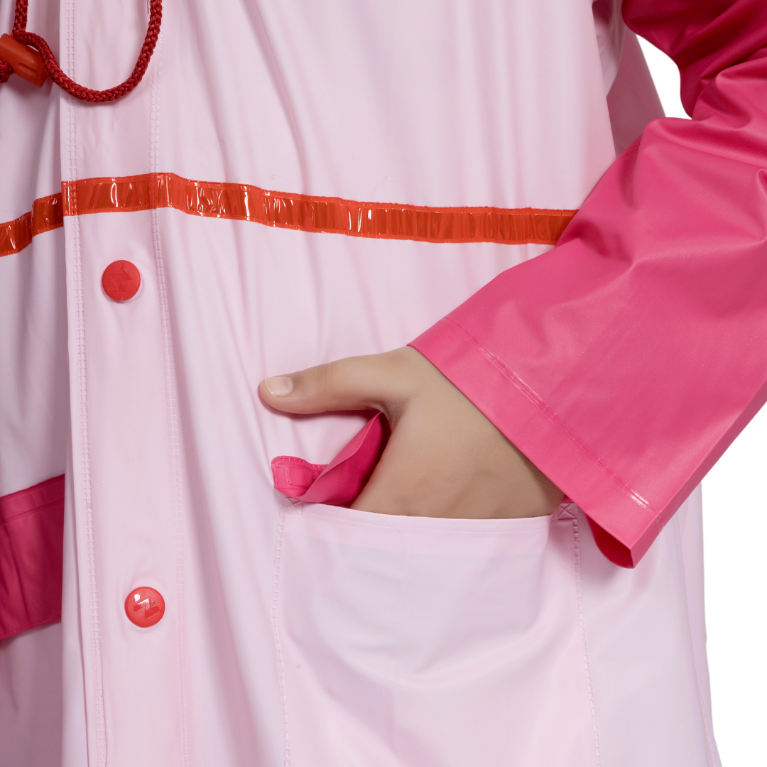 3K GALAXY Plain PVC ( Pleat ) Kids Raincoat - Image 14