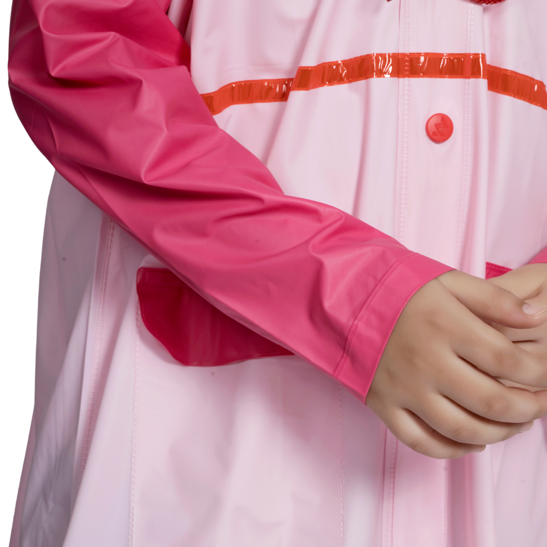 3K GALAXY Plain PVC ( Pleat ) Kids Raincoat - Image 13