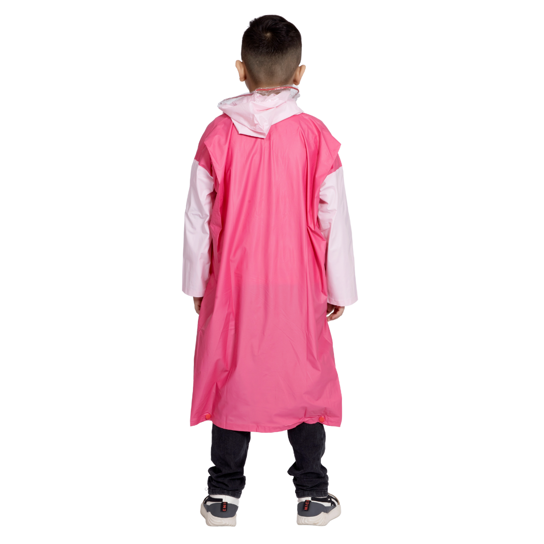 3K GALAXY Plain PVC ( Pleat ) Kids Raincoat - Image 11
