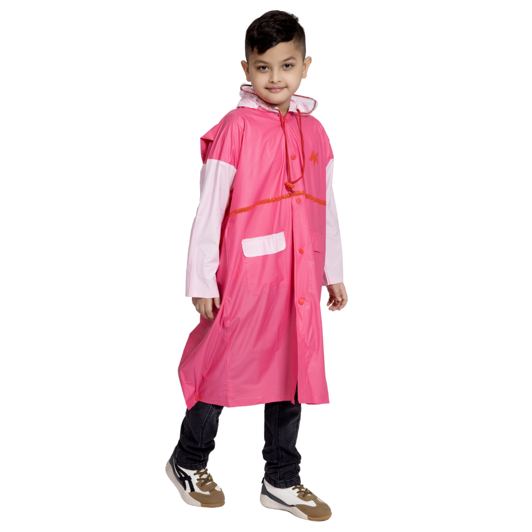 3K GALAXY Plain PVC ( Pleat ) Kids Raincoat - Image 10